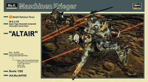 HASEGAWA 64105 - 1:20 Altair W.H.J.131 Space Type Humanoid Unmanned Interceptor GroBer Hund