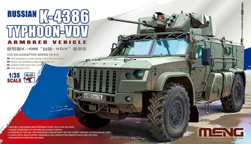 Go to product MENG MODEL VS014 - 1:35 Russian K-4386 Typhoon-VDV Armored Vehicle