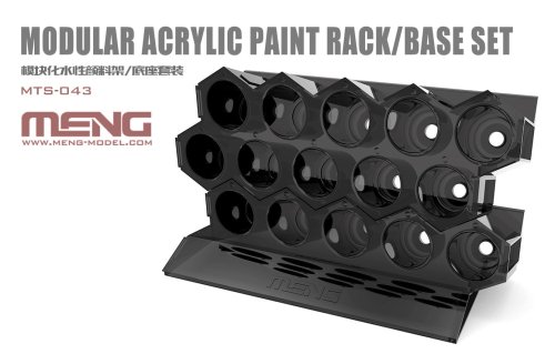 Go to product MENG MODEL MTS043 - Modular Acrylic Paint Rack / Base Set