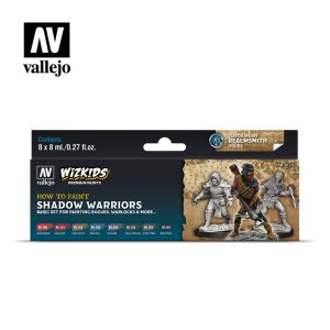 VALLEJO 80253 - Shadow Warriors - WizKids Premium Paints Set 8 x 8 ml