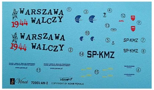 Go to product BIGMODEL VINCI 72001 - 1:72 An-2 Warszawa Walczy