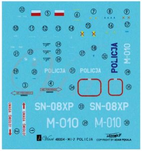 BIGMODEL VINCI 48004 - 1:48 Mi-2 Policja
