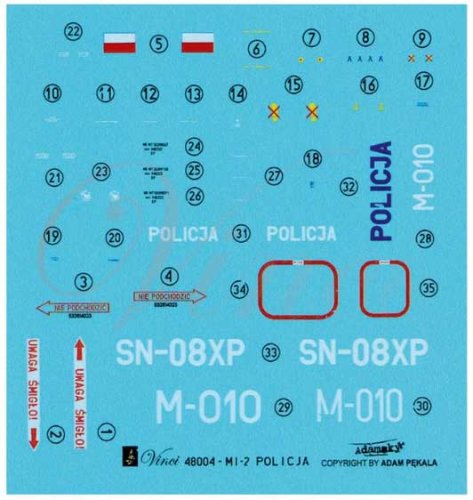 Go to product BIGMODEL VINCI 48004 - 1:48 Mi-2 Policja