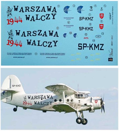 Go to product BIGMODEL VINCI 48001 - 1:48 An-2 Warszawa Walczy