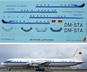 BIGMODEL VINCI 144101 - 1:144 IL-18 Lufthansa