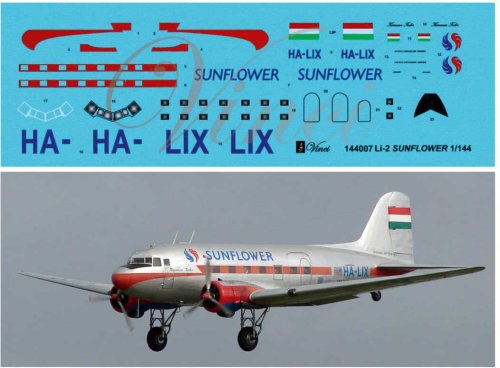 Go to product BIGMODEL VINCI 144007 - 1:144 Li-2 Sunflower