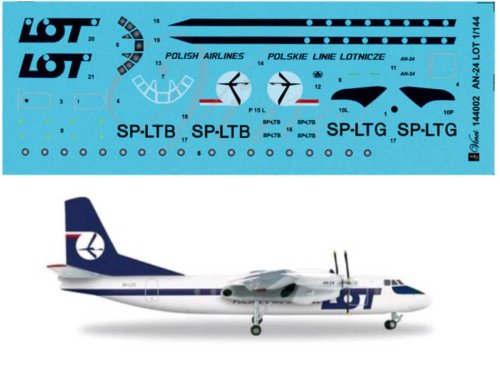 Go to product BIGMODEL VINCI 144002 - 1:144 An-24 Lot