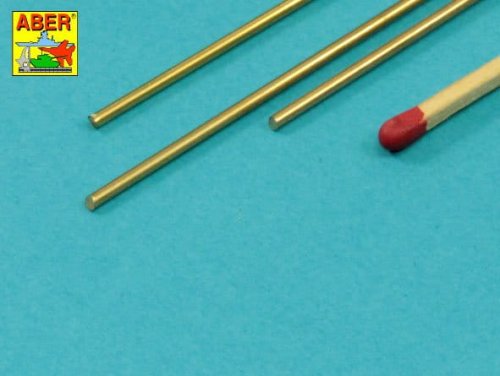 Go to product ABER BR15 - Brass round rods 1,5 mm length 245 mm x 3 pcs.