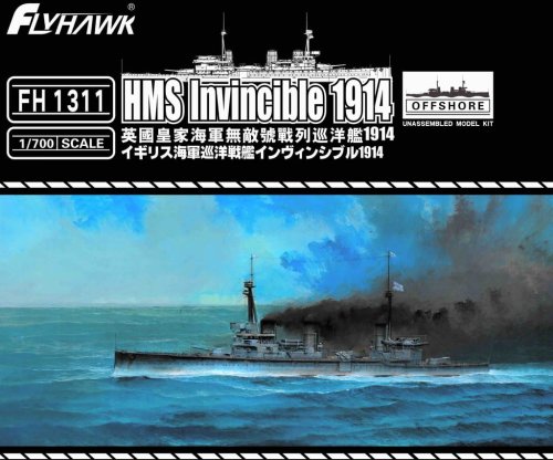 Go to product FLYHAWK 1311 - 1:700 HMS Invincible 1914