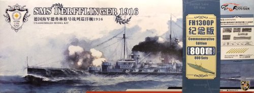 Go to product FLYHAWK 1300P - 1:700 SMS Derfflinger 1916 German Battlecruiser - Commemoriative Limited Edition