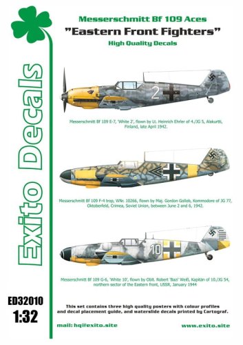 Go to product EXITO DECALS ED32010 - 1:32 Eastern Front Fighters
