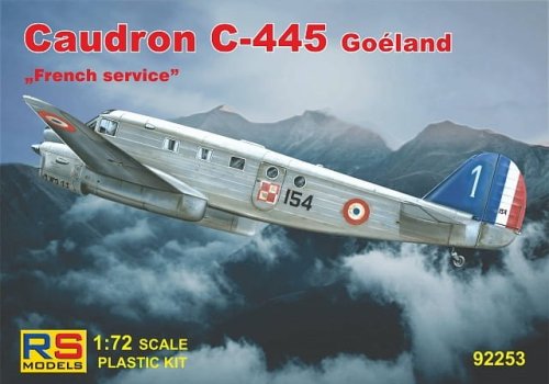 Go to product RS MODELS 92253 - 1:72 Caudron C-445 Goeland - French Service