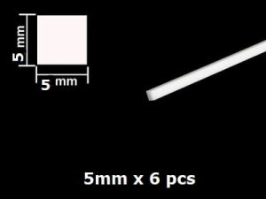 TAMIYA 70131 - Plastic Beams 5mm Square, 6pcs