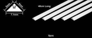 TAMIYA 70118 - Plastic Beams 5mm Triangle, 5pcs