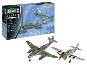 REVELL 63711 - 1:72 Me262 Schwalbe & P-51B Mustang - Combat Set