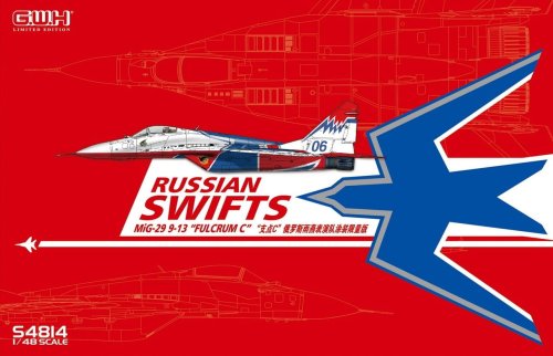 Go to product GREAT WALL HOBBY S4814 - 1:48 MiG-29 Fulcrum C Russian Swifts - Limited Edition