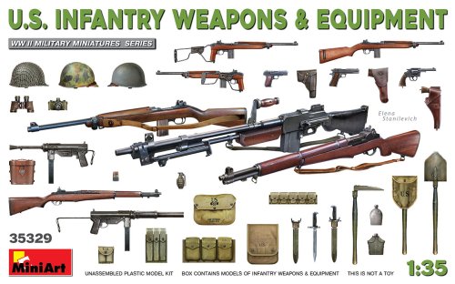 Go to product MINIART 35329 - 1:35 US Infantry Weapons & Equipment