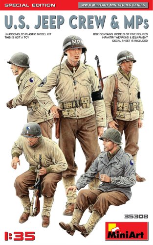 Go to product MINIART 35308 - 1:35 US Jeep Crew & MPs  Special Edition