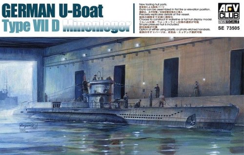 Go to product AFV CLUB SE 73505 - 1:350 German U-Boat Type VII D Minenleger
