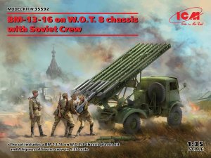 ICM 35592 - 1:35 BM-13-16 on W.O.T. 8 chassis with Soviet Crew