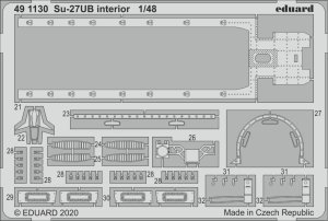 EDUARD 491130 - 1:48 Su-27UB interior