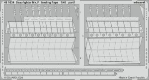 EDUARD 481034 - 1:48 Beaufighter Mk.IF landing flaps