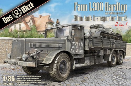 Go to product DAS WERK DW35001 - 1:35 Faun L900 Hardtop 9ton Tank Transporter Truck