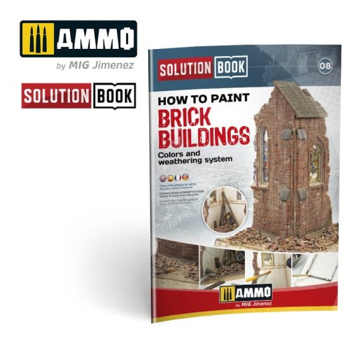 Go to product AMMO MIG 6510 - Solution Book - How to Paint Brick Buildings