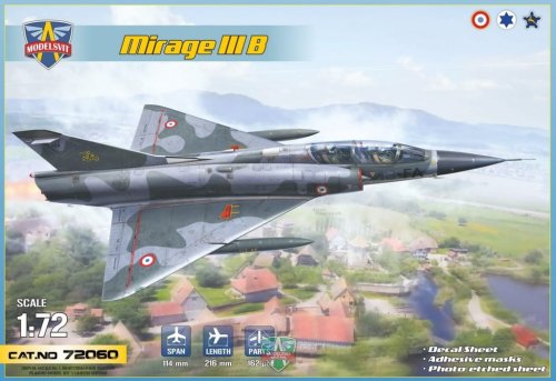 Go to product MODELSVIT 72060 - 1:72 Mirage IIIB operational trainer