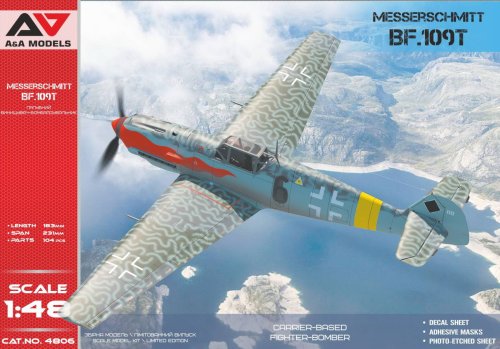 Go to product A&A MODELS 4806 - 1:48 Messerschmitt Bf 109T Carrier-based fighter-bomber