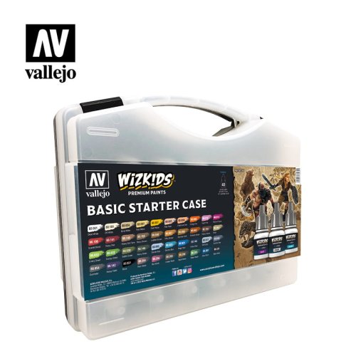 Go to product VALLEJO 80260 - Wizkids Premium Paints Basic Starter 40 colours + paintbrush
