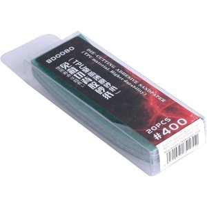 BORDER BD0080 - Self-adhesive sandpaper strips - 20 pcs, grit: #400