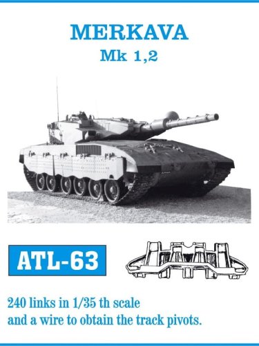 Go to product Friulmodel ATL-063 - 1:35 Merkava Mk 1 & 2 metal tracks