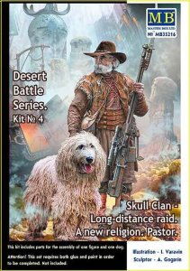 MASTER BOX 35216 - 1:35 Skull Clan - Long-distance raid. Kit №4. A new religion. Pastor - Pоst-apocalyptic fiction. Desert Battle Series