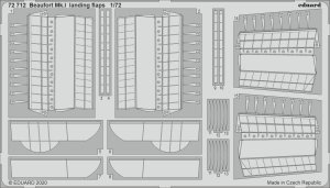 EDUARD 72712 - 1:72 Beaufort Mk.I landing flaps
