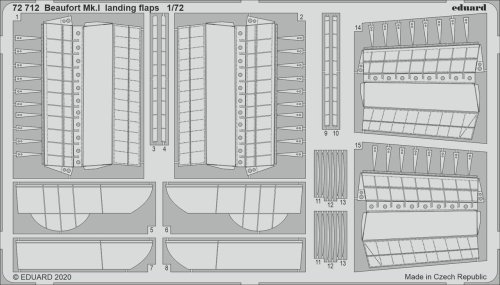 Go to product EDUARD 72712 - 1:72 Beaufort Mk.I landing flaps