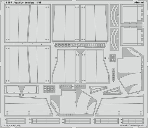Go to product EDUARD 36455 - 1:35 Jagdtiger fenders