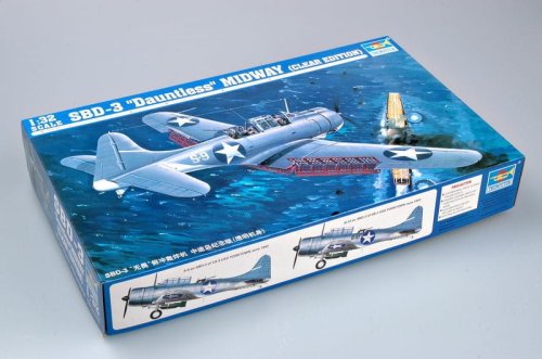 Go to product TRUMPETER 02244 - 1:32 SBD-3 Dauntless - Midway (Clear Edition)