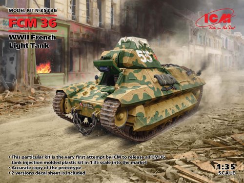 Go to product ICM 35336 - 1:35 FCM 36 WWII French Light Tank