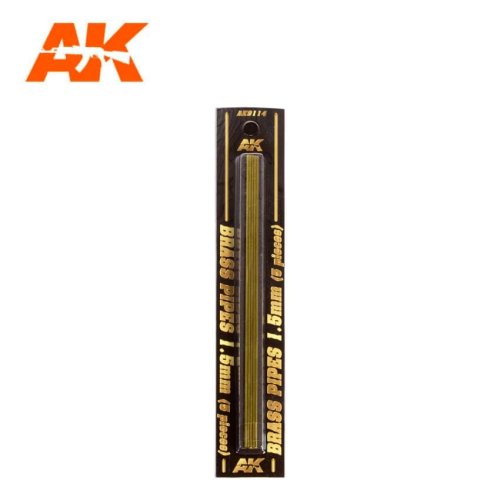 Go to product AK INTERACTIVE 9114 - Brass tubes set. 1.5 mm, 5x