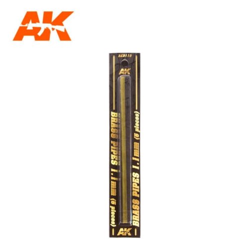Go to product AK INTERACTIVE 9110 - Brass tubes set. 1.1 mm, 5x