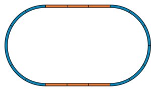 PIKO 55365 H0 - A-Gleis roadbed set for standard tracks set A