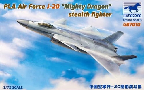 Go to product BRONCO GB 7010 - 1:72 PLA Air Force J-20 Mighty Dragon Stealth Fighter