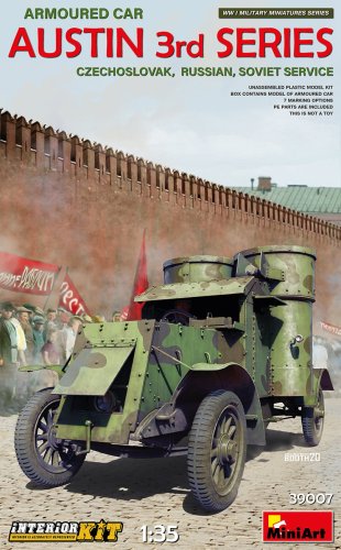 Go to product MINIART 39007 - 1:35 Austin Armored Car 3rd series - Czechoslovak, Russian, Soviet service w/ Interior kit