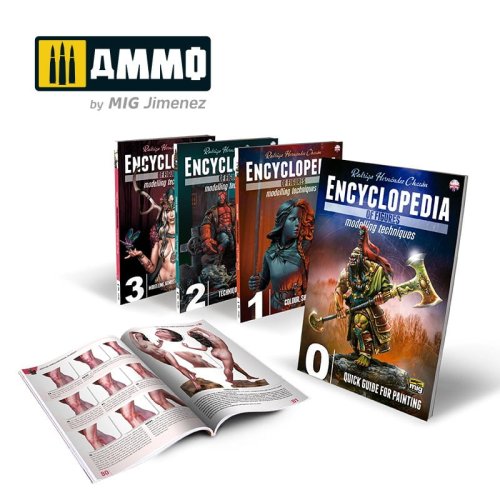 Go to product AMMO MIG 6219 - Complete Encyclopedia of Figures Modelling Techniques - 4 volumes