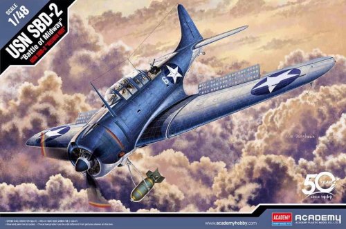 Go to product ACADEMY 12335 - 1:48 USN SBD-2 Battle of Midway