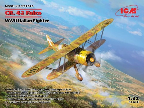 Go to product ICM 32020 - 1:32 Fiat CR.42 Falco - WWII Italian Fighter