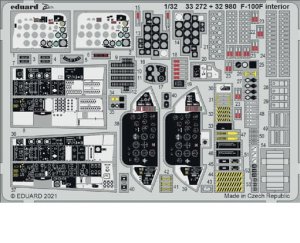 EDUARD 32980 - 1:32 F-100F interior