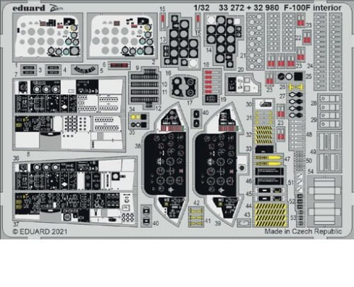 Go to product EDUARD 32980 - 1:32 F-100F interior