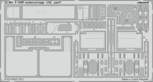 EDUARD 32461 - 1:32 F-100F undercarriage